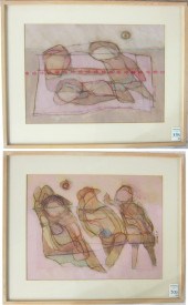 EVELYN SHEEHAN TWO MIXED MEDIA