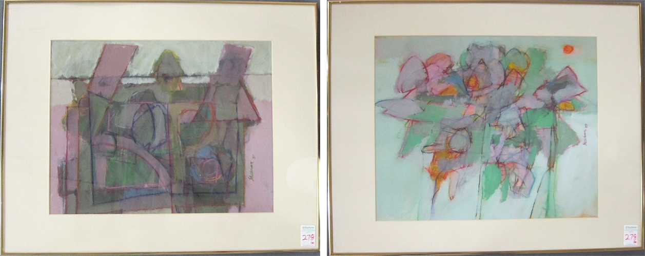 EVELYN SHEEHAN TWO MIXED MEDIAS