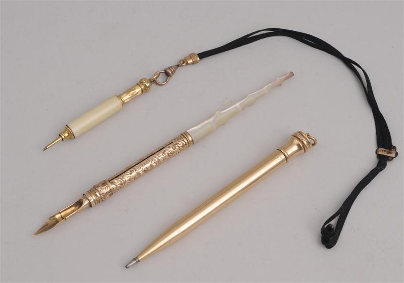 EVER SHARP 14K MONOGRAMMED GOLD