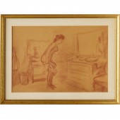 EVERETT SHINN, SANGUINE DRAWIN