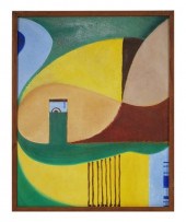 EVERETT WAID, ABSTRACT PAINTIN