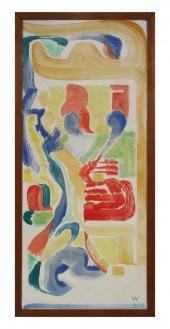 EVERETT WAID, ABSTRACT PAINTIN