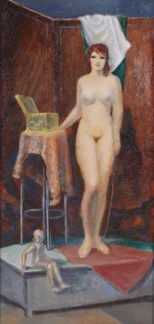EVERETT WAID, OIL ON BOARDOil