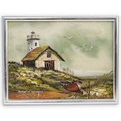 EVERETT WOODSON OIL ON CANVASD