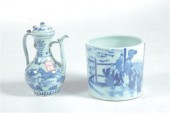 EWER AND JARDINIERE.  China  2