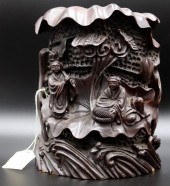 EX-CHRISTIES CARVED WOOD BRUSH