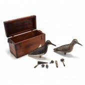 EXCEEDINGLY RARE SIX SHOREBIRD