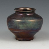 Excellent Pewabic cabinet vase
