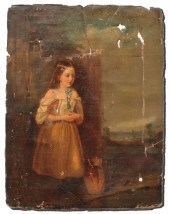 EXCEPTIONAL 19TH OIL/CANVAS OF