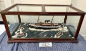 EXCEPTIONAL ANTIQUE STEAMSHIP