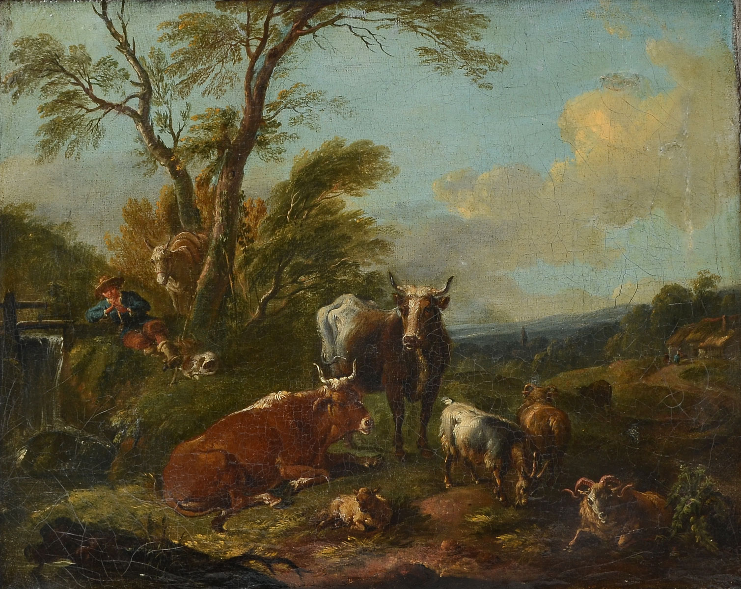 EXCEPTIONAL EARLY PAINTING OF A