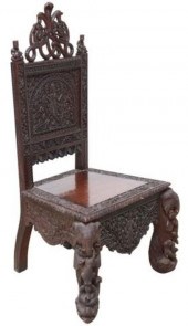 EXCEPTIONAL HEAVILY CARVED FIG