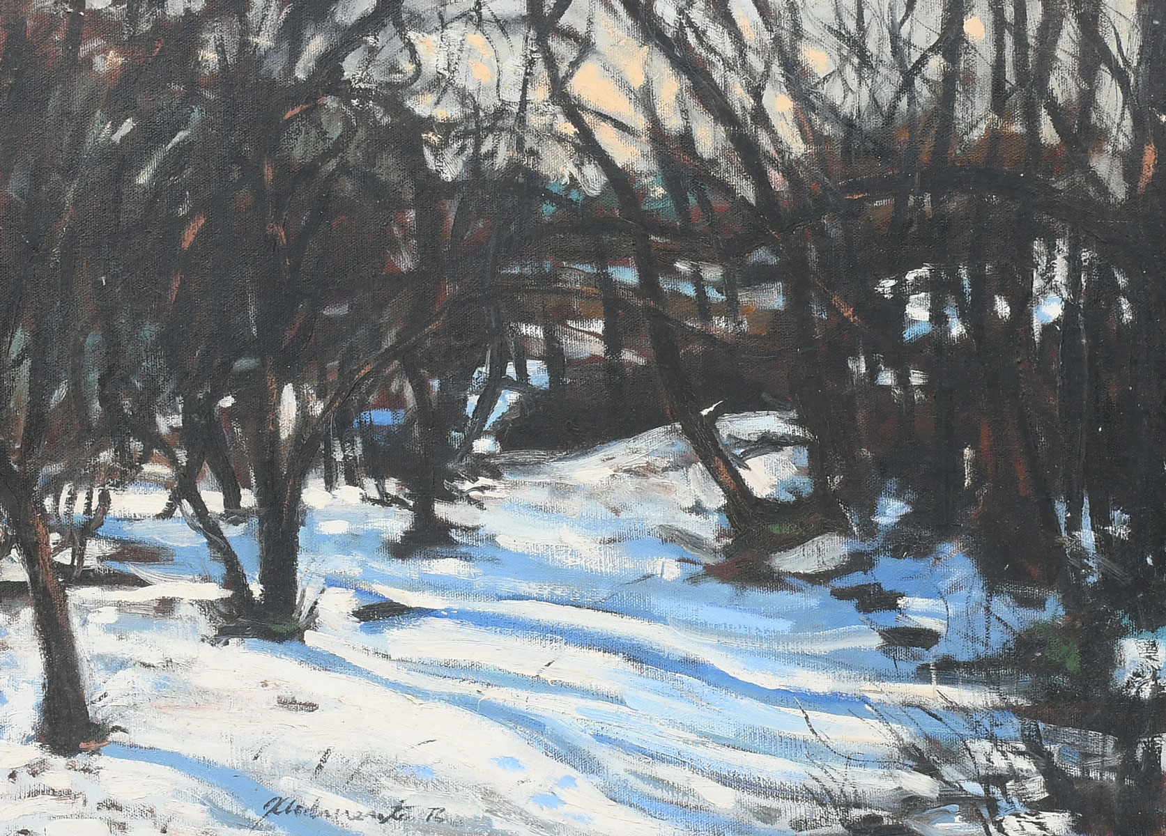 EXCEPTIONAL ILLEGIBLY SIGNED WINTER