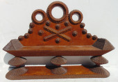 EXCEPTIONAL TRAMP ART SHELF AN