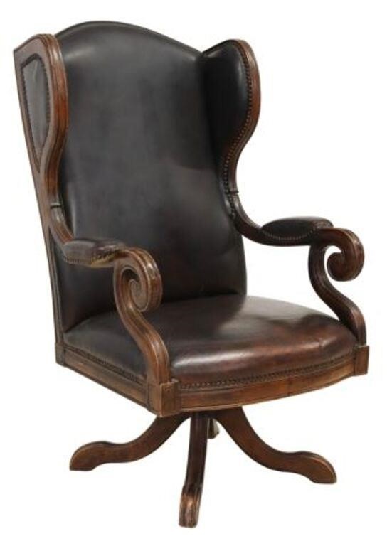 EXECUTIVE WINGBACK LEATHER SWIVEL