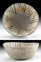 EXHIBITED ANASAZI POTTERY BLAC
