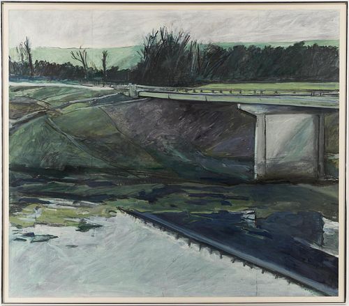 EXHIBITED FRED SCHMIDT PAINTING,