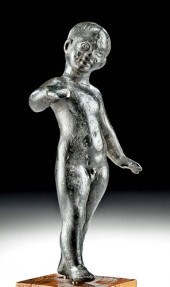 EXHIBITED ROMAN BRONZE NUDE BO