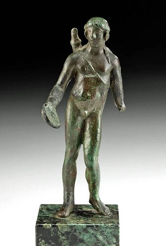 EXHIBITED ROMAN BRONZE STATUE