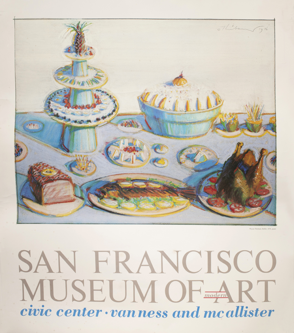 EXHIBITION POSTER, WAYNE THIEBAUD