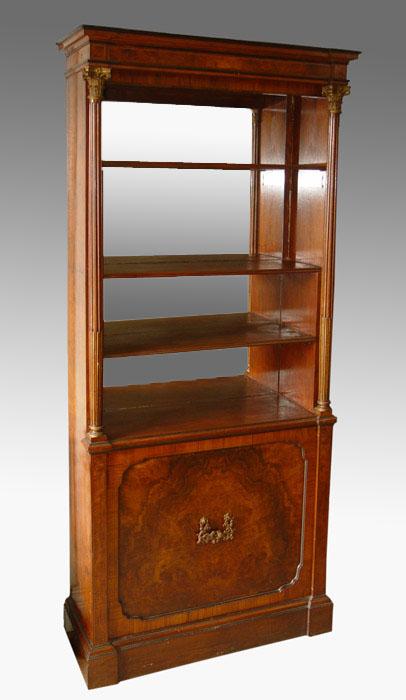 EXOTIC BURLWOOD DISPLAY CABINET:
