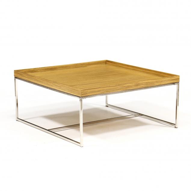 EXOTIC WOOD AND STEEL LOW