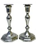 SHEFFIELD SILVER CANDLESTICKS