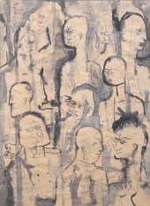 Expresionist drawing "Holocaus