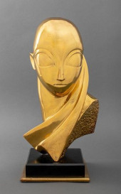 EXPRESSIONIST BRASS PORTRAIT B