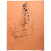 EXPRESSIONIST SKETCH ON PAPER