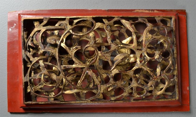 Exquisite Chinese Carved Hardwood