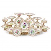 EXTENSIVE ENGLISH PORCELAIN BO