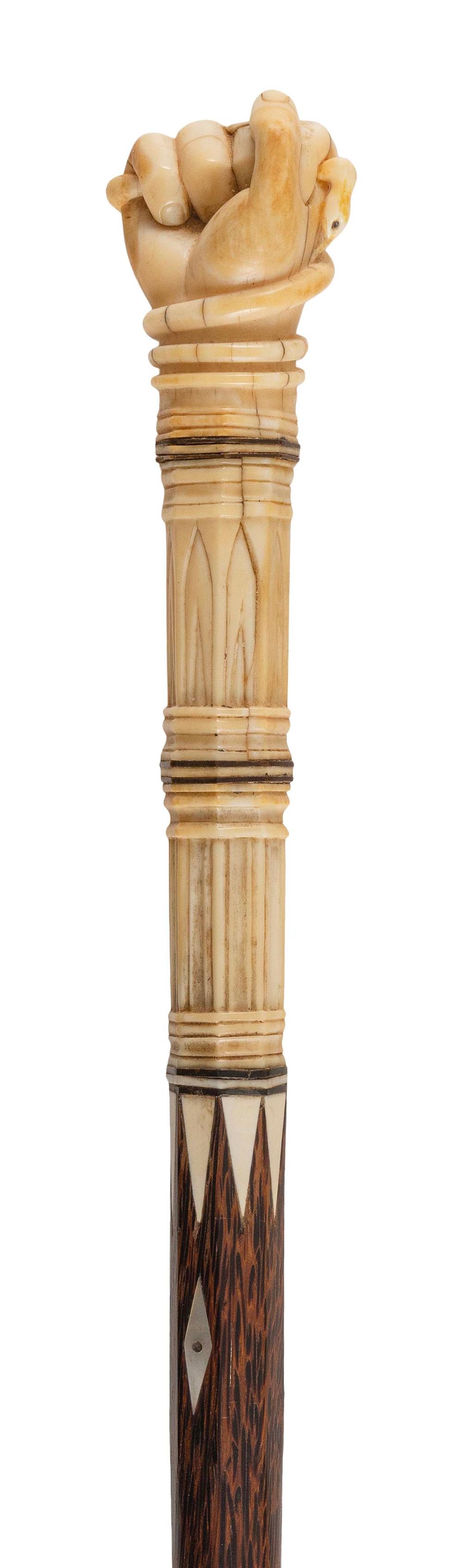 EXTRAORDINARY CLENCHED FIST CANE