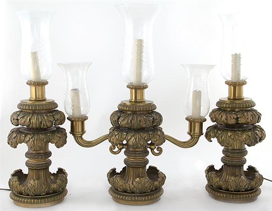 Extravagant three-piece bronze