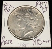 EXTREMELY HIGH GRADE 1922P SIL