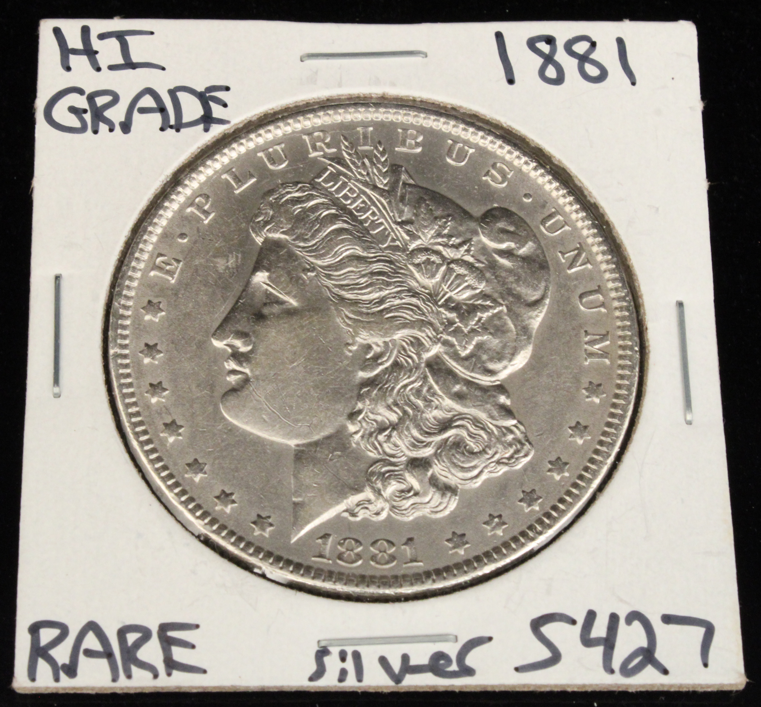 EXTREMELY RARE 1881 MORGAN SILVER
