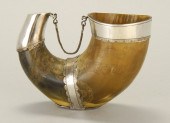 EXTREMELY RARE SILVER AND HORN