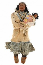 EYES RIGHT LARGE SKOOKUM DOLL