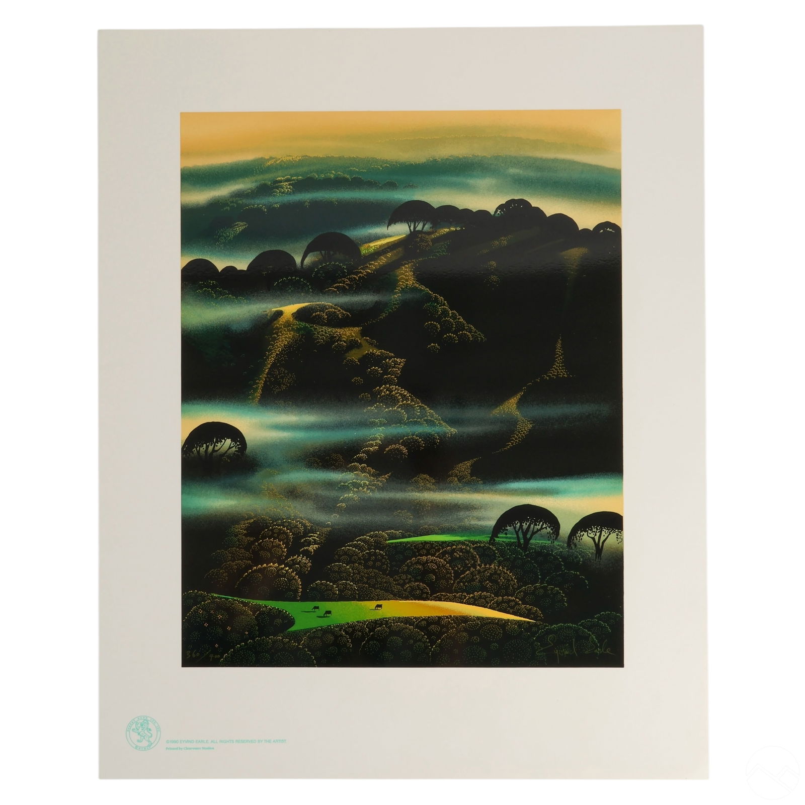 EYVIND EARLE 1916-2000 FOG HILL