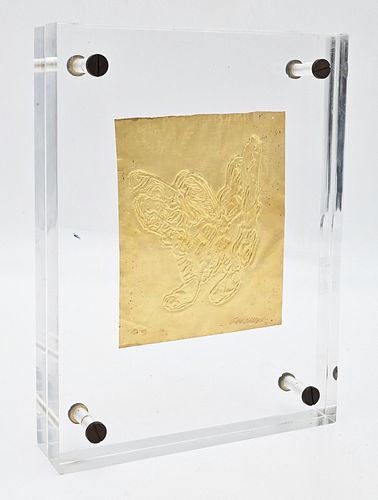 EZIO GRIBAUDO EMBOSSED GILT