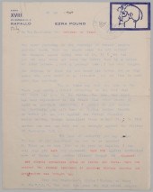 Ezra Pound Autograph Letter, A