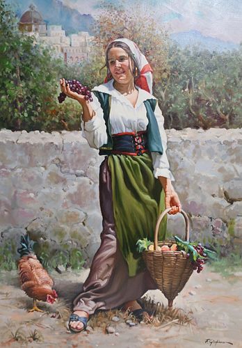 F. A. GIUGLIANO - GIRL WITH FRUIT
