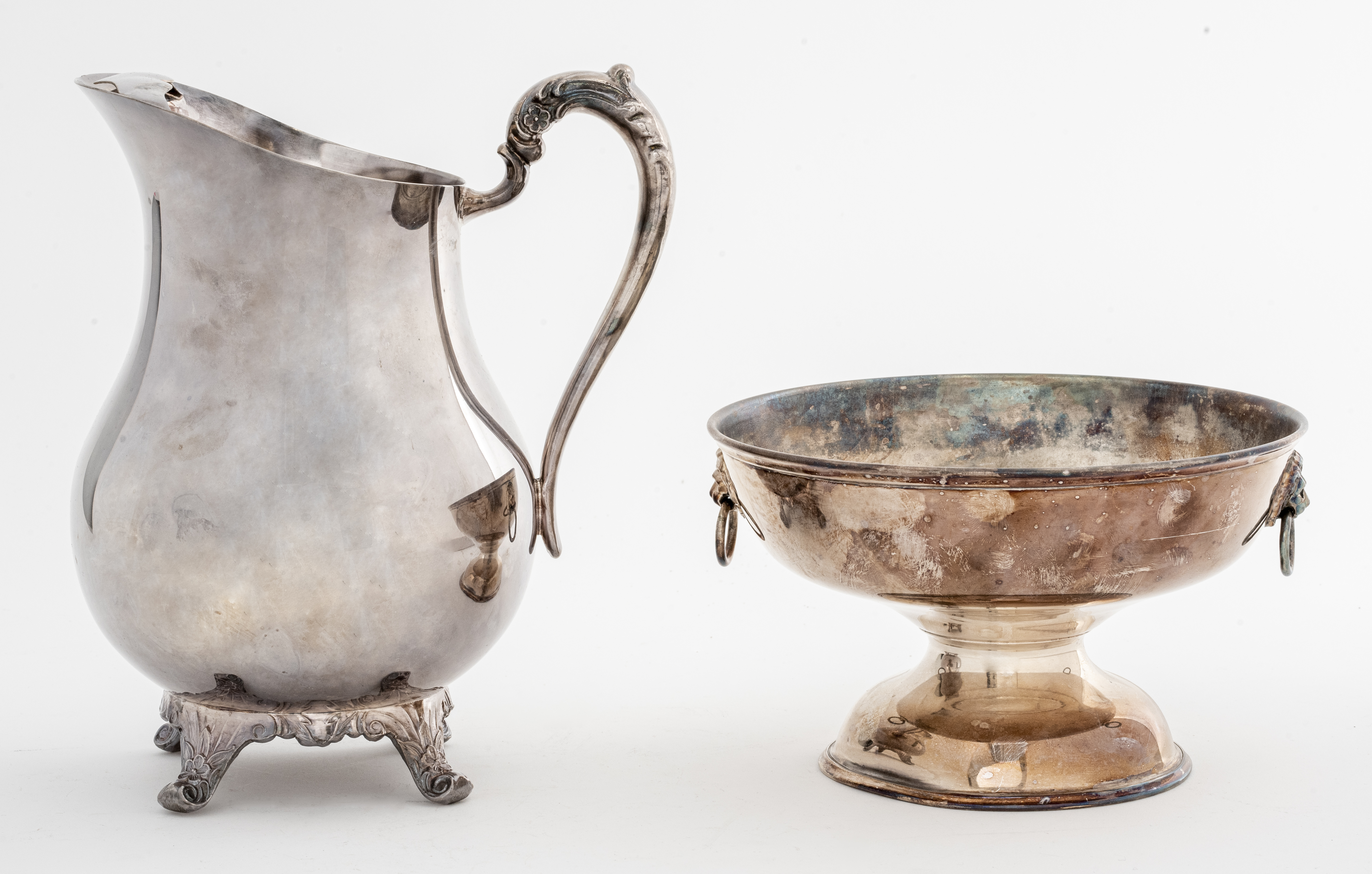 F B ROGERS SILVERPLATE PITCHER &
