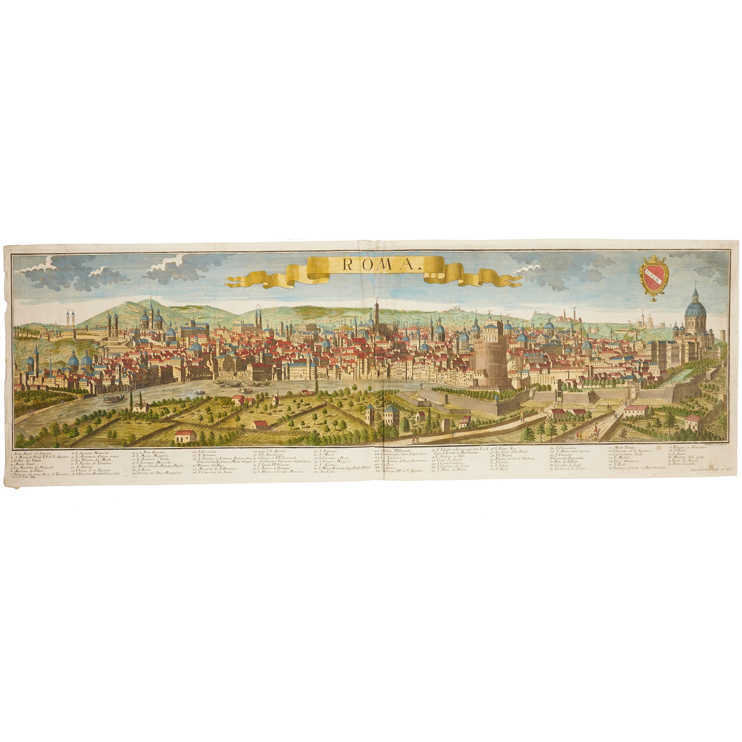 F. B. WERNER, "ROMA" HAND-COLORED