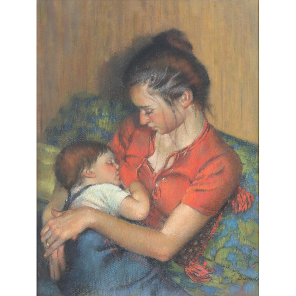 F. BIONDI, (20TH CENTURY), MOTHER