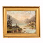 F. COMPTON, OIL ON CANVAS, MOU
