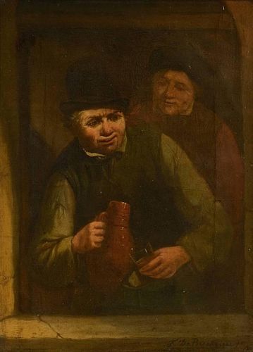 F. DE BRAEKELEER O/C, GENRE