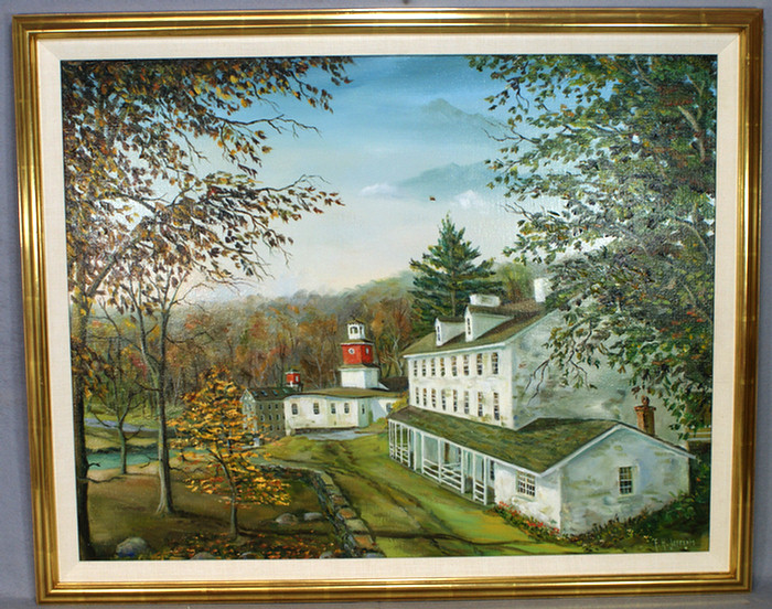 F H Jefferis, American 20th c, o/c,