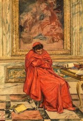 F. HEILBUTH WATERCOLOR OF CARD
