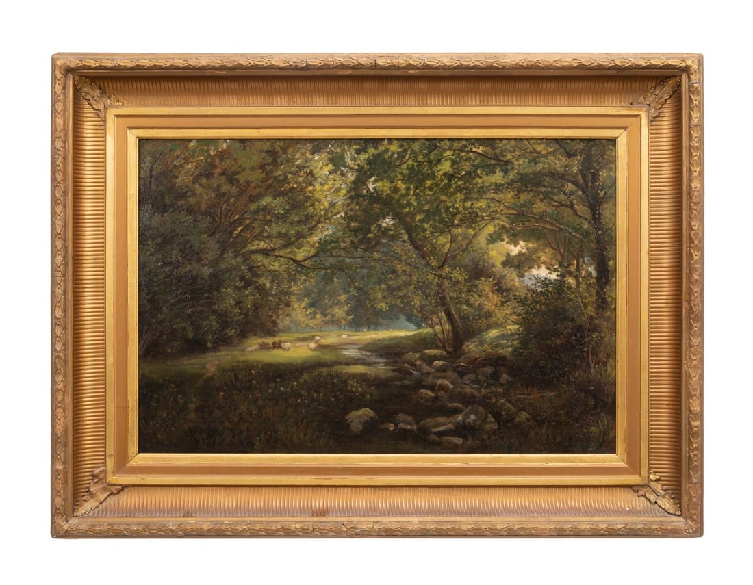 F. HOPE, 19TH C., 'SYLVAN GLADE',